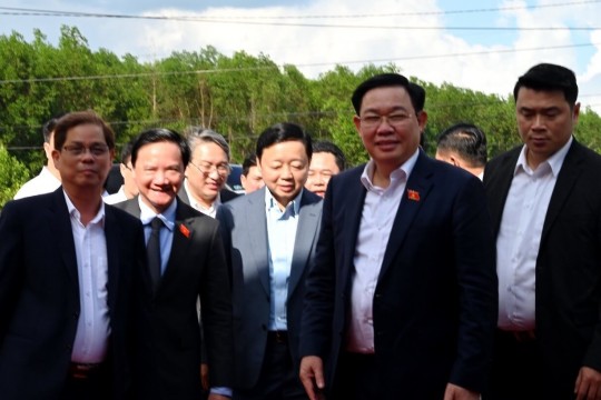 Chủ tịch Quốc hội Vương Đình Huệ dự Lễ động thổ đường giao thông 1.930 tỷ đồng tại Khánh Hòa