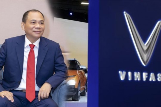 Chủ tịch Vingroup Phạm Nhật Vượng lập công ty mua bán, cho thuê ôtô điện