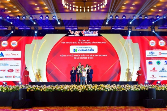 Tập đoàn Khang Điền (KDH) lần thứ 7 liên tiếp đạt Top 10 Chủ đầu tư bất động sản