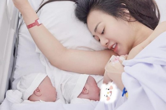 Phương Oanh vừa sinh con, hé lộ thông tin đầu tiên của 2 nhóc tỳ