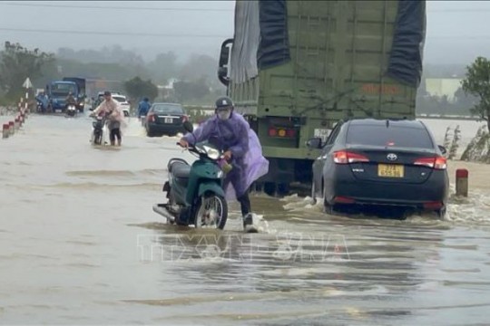 Thời tiết ngày 31/10: Từ Quảng Trị đến Quảng Ngãi có mưa rất to